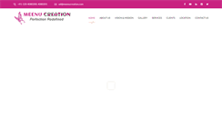 Desktop Screenshot of meenucreation.com